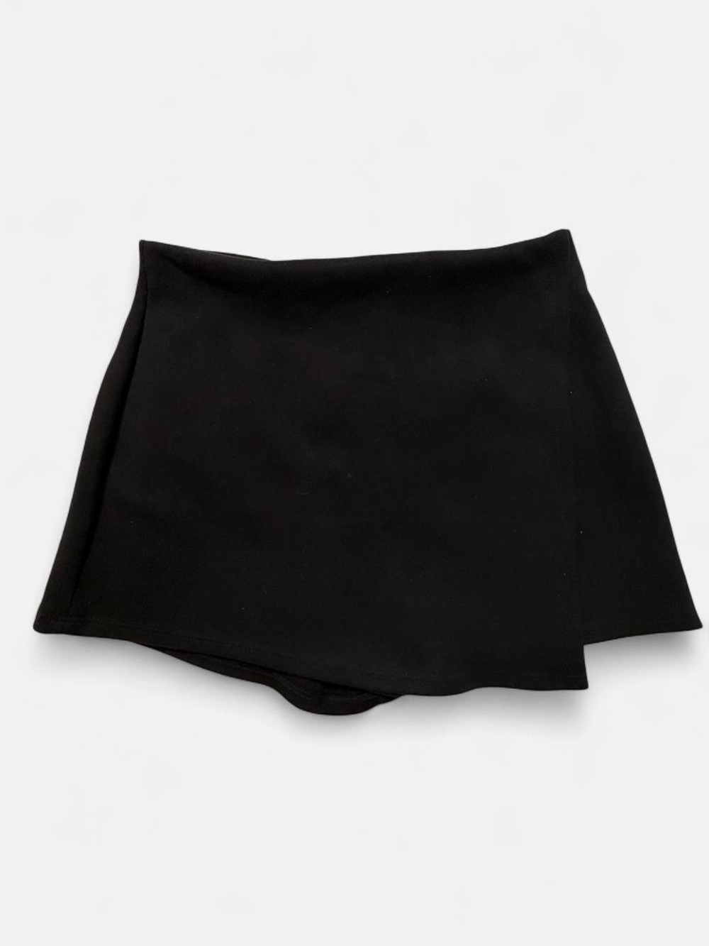 Girls Black Asymmetrical Skort